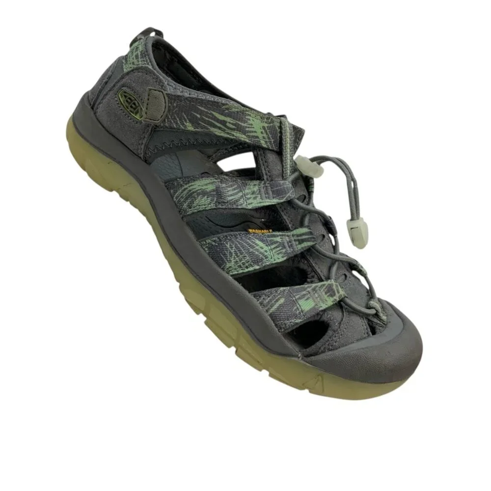 KEEN Big Kids Newport H2 Glow In The Dark Water Shoes Sandals 6 Gray